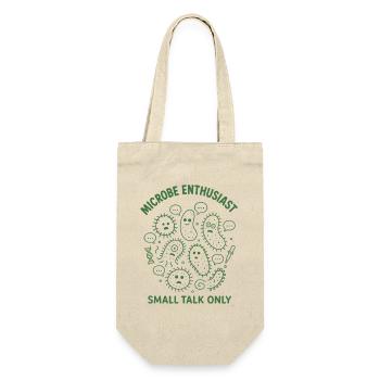 Microbe Talk Only | Microbiology Humor - Gift Bag for Bottles - nature - Front