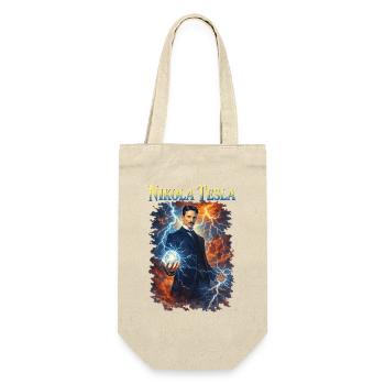 Nikola Portrait - Gift Bag for Bottles - nature - Front