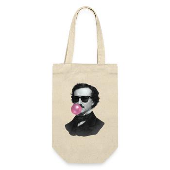 Edgar Allan Poe avec du chewing-gum et des lunettes de soleil - Sac à bouteille - nature - Devant