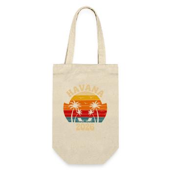 Havana 2026 Retro Sunset - Gift Bag for Bottles - nature - Front