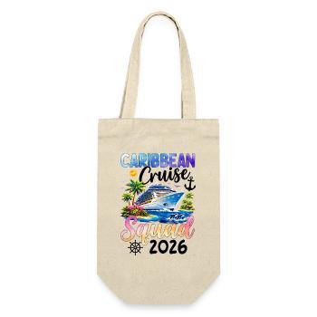 Caribbean Cruise Squad 2026 - Gift Bag for Bottles - nature - Front