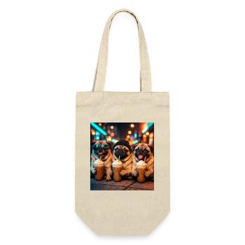 Funny Pug Lovers Midnight Coffee Lover - Gift Bag for Bottles - nature - Front