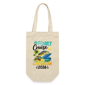 Family Cruise Caribbean 2026 - Gift Bag for Bottles - nature - Front