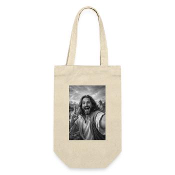 Jesus Christ Self-Portrait - Gift Bag for Bottles - nature - Front