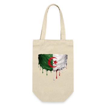 Algerischer Flagge Tropfenkunst - Geschenkbeutel für Flaschen - Natur - Vorne
