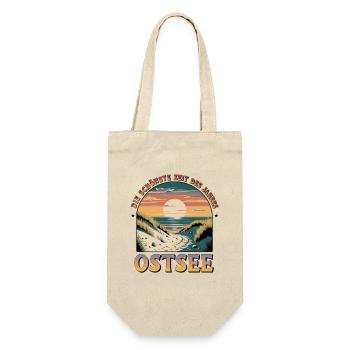  Die Schönste Zeit Des Jahres Ostsee - Geschenkbeutel für Flaschen - Natur - Vorne