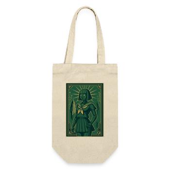 Cyber Deco Android Green Sentinel - Geschenkbeutel für Flaschen - Natur - Vorne