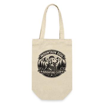 Mountain Dog Adventure Club Design - Gift Bag for Bottles - nature - Front