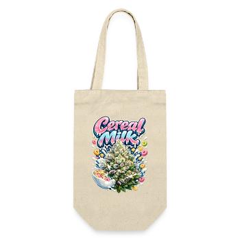 Müslimilch-Graffiti-Druck - Geschenkbeutel für Flaschen - Natur - Vorne