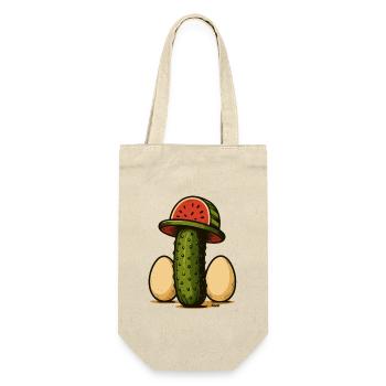 Duo Œuf de Cactus et Chapeau de Pastèque - Sac à bouteille - nature - Devant