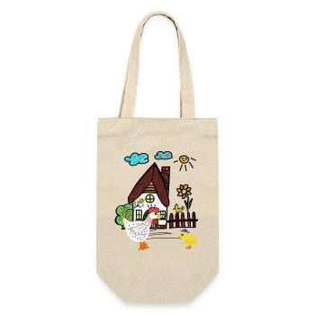 Farm Chicken Chick Chickens Kids - Gift Bag for Bottles - nature - Front