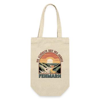  Fehmarn Die Schönste Zeit Des Jahres Ostsee Insel - Geschenkbeutel für Flaschen - Natur - Vorne