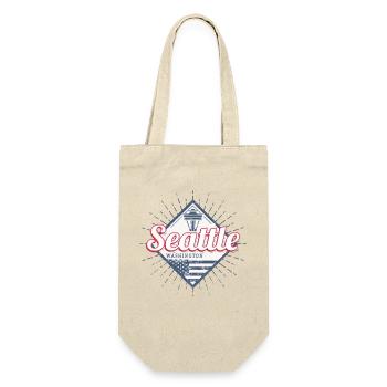 Seattle in Washington United States Souvenir - Gift Bag for Bottles - nature - Front