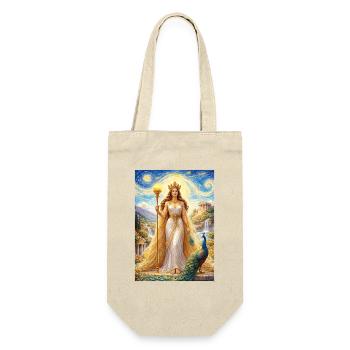Hera Starry Night  - Geschenkbeutel für Flaschen - Natur - Vorne