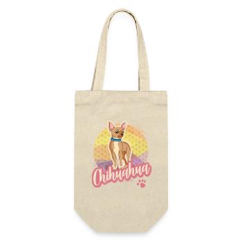 Design vintage Chihuahua pour les chiens et les amoureux des animaux - Sac à bouteille - nature - Devant