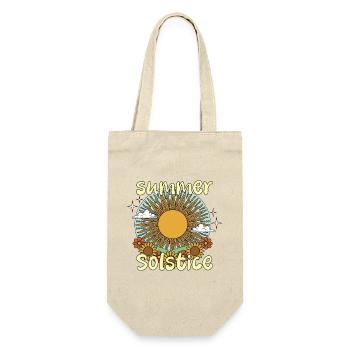 Litha Pagan: Sommersonnenwende, Mittsommer, Mittsommer, Mittsommer. - Geschenkbeutel für Flaschen - Natur - Vorne