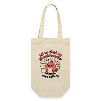 Let Me Check My Giveashitometer Nope Nothing - Gift Bag for Bottles - nature - Front