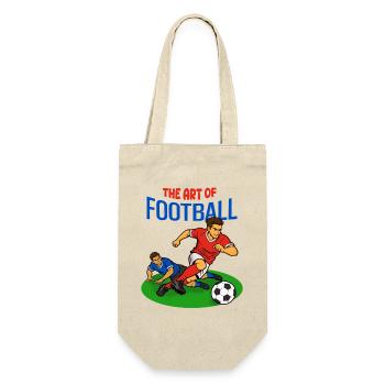 Kunst des Fußballs: Dribbling - Geschenkbeutel für Flaschen - Natur - Vorne