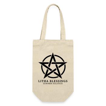 Litha Pagan: Sommersonnenwende, Mittsommer, Mittsommer, Mittsommer. - Geschenkbeutel für Flaschen - Natur - Vorne