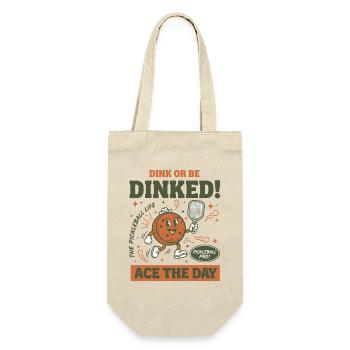 Joueur drôle de pickleball Dink ou Dinked Ace - Sac à bouteille - nature - Devant