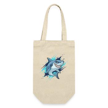 Style Splash de Requin de dessin animé - Sac à bouteille - nature - Devant