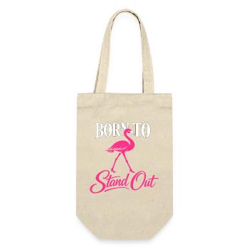 Flamingo Statement - Gift Bag for Bottles - nature - Front