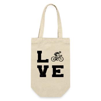 Gift idea for a road bike with road bike - Gift Bag for Bottles - nature - Front