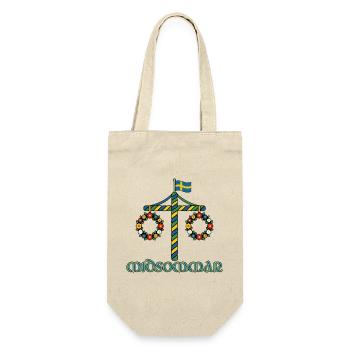 Litha Pagan Summer Solstice Midsummer Midsommar - Gift Bag for Bottles - nature - Front
