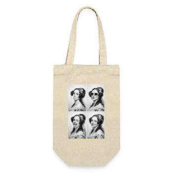 Ada Lovelace Collage - Gift Bag for Bottles - nature - Front