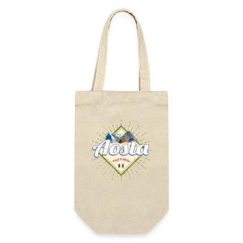 Aosta Italien Aostatal Berge Vintage Souvenir - Geschenkbeutel für Flaschen - Natur - Vorne