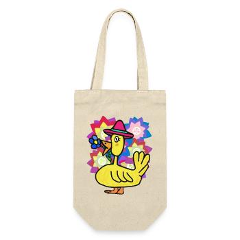 Funny Duck Kids Birthday Greetings Child - Gift Bag for Bottles - nature - Front