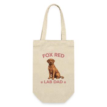 Papa labrador rouge renard Chemise Papa Labrador Père chien - Sac à bouteille - nature - Devant