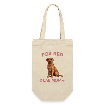 Fox Red Labrador Mom Shirt Dog Love Gift - Gift Bag for Bottles - nature - Front