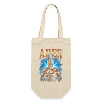 Ares Krieger mit Blitz - Geschenkbeutel für Flaschen - Natur - Vorne