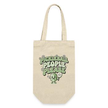 To please everyone | Pickleball Retro Humor - Gift Bag for Bottles - nature - Front
