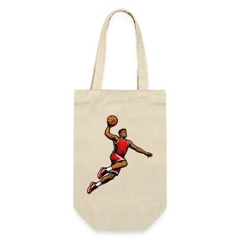 Powerful sports style dunk basketball player - Gift Bag for Bottles - nature - Front