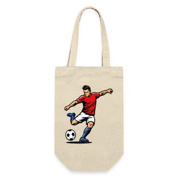 Joueur de football en pleine action - Sac à bouteille - nature - Devant