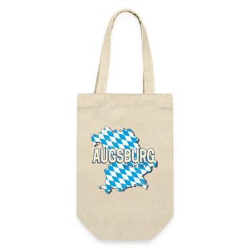 Augsburg Stadt in Bayern Deutschland Souvenir - Geschenkbeutel für Flaschen - Natur - Vorne