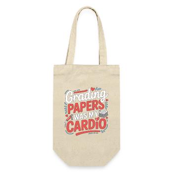 Un enseignant à la retraite qui corrigeait des copies était mon instructeur - Sac à bouteille - nature - Devant