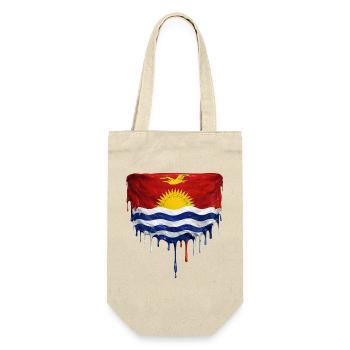 Dripping Kiribati flag - Gift Bag for Bottles - nature - Front
