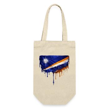 Marshall Islands Dripping Flag - Gift Bag for Bottles - nature - Front