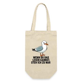 Wenn Du Das Lesen Kannst Steh Ich Zu Nah Lustige - Geschenkbeutel für Flaschen - Natur - Vorne
