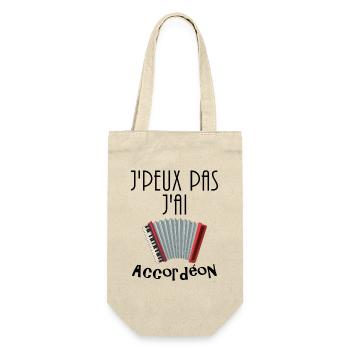 Accordéon accordéoniste cadeau d'accordéon - Sac à bouteille - nature - Devant