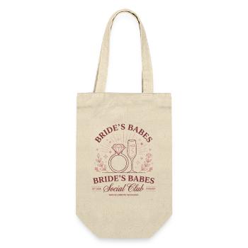 Cadeau de l’enterrement de vie de garçon de l’équipe de mariée avec chemise de célibataire - Sac à bouteille - nature - Devant