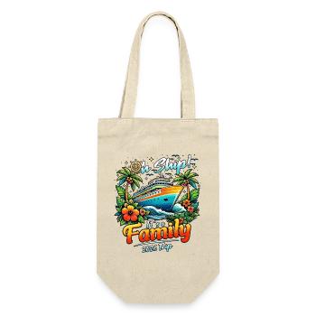 Family Trip 2026 Cruise Cruising - Gift Bag for Bottles - nature - Front