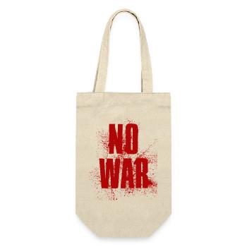 NO WAR – Statement for peace against war - Gift Bag for Bottles - nature - Front