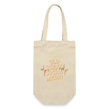 Old School Social Media Ham Radio Life - Gift Bag for Bottles - nature - Front