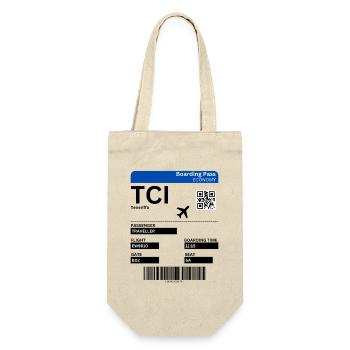 Flight Ticket Tenerife Vacation Canary Islands Idea - Gift Bag for Bottles - nature - Front