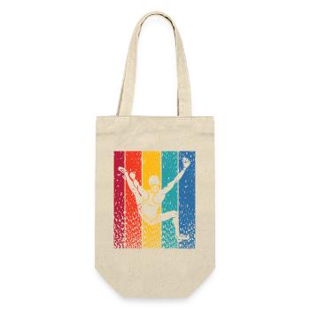 Boulderer Boulder Bouldern - Geschenkbeutel für Flaschen - Natur - Vorne