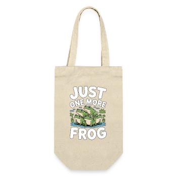 Just One More Frog Frosch Terraristik - Geschenkbeutel für Flaschen - Natur - Vorne